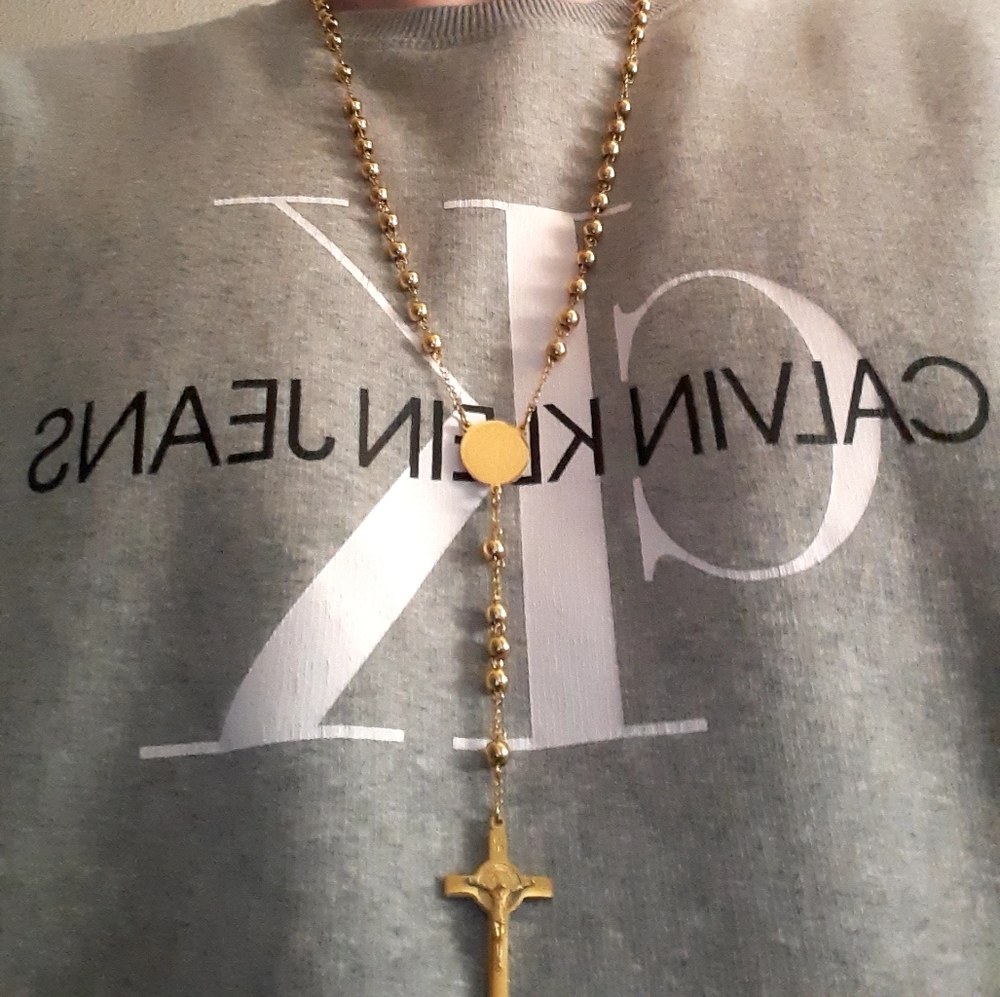 Gold plated religious/fashion  Rosary